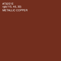 #732E1E - Metallic Copper Color Image